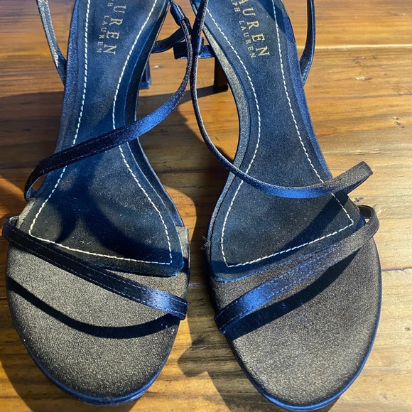 Ralph Lauren Black Suede/Leather Heels - Picture 10 of 10